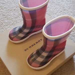 Girls Burberry Rain Boots